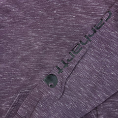 Carhartt Hoodie Mens XL Purple Loose Fit Workwear Spell Out Hooded Sweater