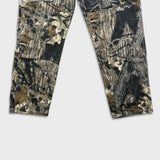 Wrangler RealTree Camo Jeans Mens 36x32 Green Relaxed Double Knee Hunting Pants