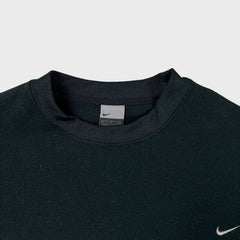Vintage Y2K Nike Sportswear Fleece Mens Large Black Swoosh Pullover Jacket
