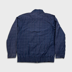 Marc by Marc Jacobs Jacket Mens Medium Blue Full Zip Plaid Windbreaker Bomber
