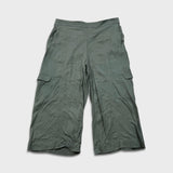 Lululemon Metropolis Maven High Rise Crop Womens Size 14 Gray Sage Pants