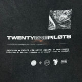 Vintage 2009 Twenty One Pilots Dead Car T Shirt Mens Large Black Faded Wash Band Tee