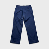 Dickies Pants Mens 34x29 Blue Regular Straight Faded Workwear Chino Trouser