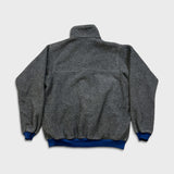 Vintage 90s Patagonia Fleece Mens Large Gray USA Full Zip Synchilla Jacket