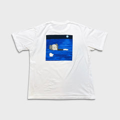 KAWS x Uniqlo UT Short Sleeve Artbook Cover T Shirt Mens Large White Graphic Tee