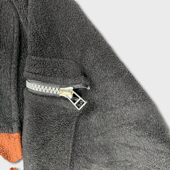 Vintage 90s Fila Fleece Mens 2XL Black Outdoor 1/4 Zip Pullover Jacket