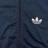 Vintage Y2K Adidas Sweatshirt Mens Medium Blue 3 Stripes Trefoil Full Zip Tracksuit Top
