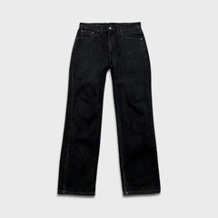 Vintage 90s Levi's 516 Jeans Mens 33x32 Black Slim Fit Straight Leg Faded Denim Pants
