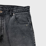 Vintage 90s Levi's 550 Jeans Mens 36x34 Black Relaxed Fit Tapered Leg Fade Denim Pants