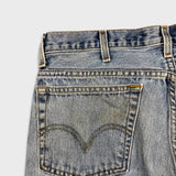 Vintage Y2K Levi's 516 Jeans Mens 36x30 Blue Slim Fit Straight Leg Light Wash Distress Denim Pants