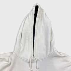 Nike Sportswear Hoodie Men Large White Center Swoosh Y2K Spell Out Hooded Sweatshirt