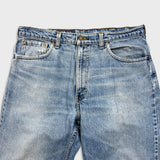 Vintage 90s Levi's 550 Jeans Men 36x27 Blue Relaxed Fit Tapered Leg Faded Denim Pants