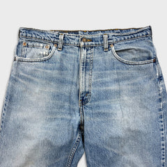 Vintage 90s Levi's 550 Jeans Men 36x27 Blue Relaxed Fit Tapered Leg Faded Denim Pants