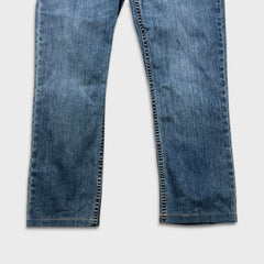 Carhartt Jeans Mens 33x29 Blue Straight Fit Faded Medium Wash Workwear Denim Pants
