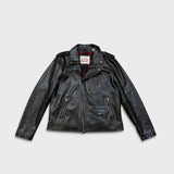 Levi's Faux Leather Motorcycle Jacket Mens Large Brown Full Asymmetrical Zip