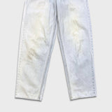 Vintage 90s Levi's 535 Jeans Mens 28x34 Blue Euro Fit Light Wash Wide Leg Baggy Denim Pants