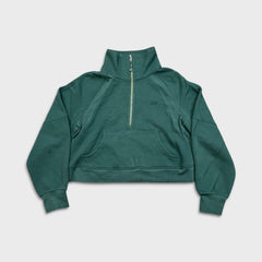 Lululemon Scuba Oversized Funnel Neck 1/2 Zip Womens Medium Green Yoga Sweatshirt