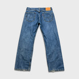 Levi's 505 Jeans Mens 33x29 Blue Regular Fit Straight Leg Medium Wash Denim Pants