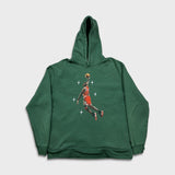 Nike Jordan Brand Hoodie Men Large Green Slam Dunk Contest NBA Basketball Hooded Pullover