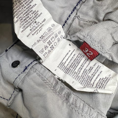 G-Star Raw 3301 Pants Mens 32x27 Gray Straight Fit Casual Utility Cargo Trousers