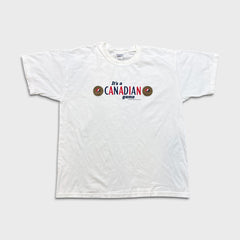 Vintage Y2K Molson Canadian Team Canada T Shirt Mens XL White NHL Hockey Tee