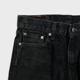 Levi's 505 Jeans Mens 30x30 Black Regular Fit Straight Leg Dark Wash Denim Pants