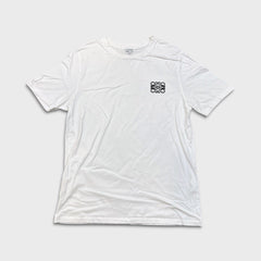 Loewe T Shirt Mens Large White Embroidered Anagram Logo Short Sleeve Tee
