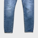 Levi's Skinny Taper Jeans Mens 36x32 Blue Medium Wash Skinny Taper Stretch Denim Pants