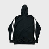 Adidas Hoodie Mens Medium Black Essentials Spell Out Full Zip Hooded Sweater