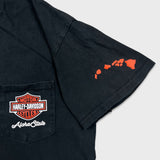 Harley Davidson T Shirt Mens Medium Black Hawaii Motorcycle Biker Pocket Tee