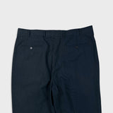 Vintage 90s Balenciaga Pour Homme Pants Mens 38x30 Blue Wool Pleated Trouser BB Logo