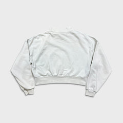 Nike Sportswear Sweatshirt Womens Medium White Mock Neck Crop Pullover
