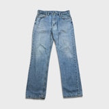 Levi's 516 Jeans Mens 36x34 Blue Slim Straight Leg Light Wash Denim Pants