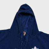 Vintage 90s Toronto Maple Leafs Fleece Mens Medium Blue Hockey NHL Pullover Jacket