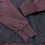 G-Star Raw Harm Hoodie Mens XL Purple 1/4 Button Up Faded Hooded Sweater