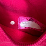 Lululemon Scuba Hoodie Womens Size 12 Pink Full Zip Distressed Hooded Sweater