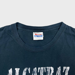 Vintage Y2K Alcatraz Psycho Ward Outpatient T Shirt Mens XL Black Distressed Tee