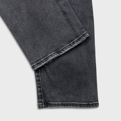 Levi's Wedgie Straight Jeans Womens 31x26 Black Distressed High Rise Wash Denim Pants