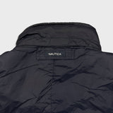 Nautica Jacket Mens Large Blue Reversible Fleece Full Zip Heavy Coat Outdoor