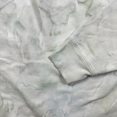 Lululemon LA Pullover Hoodie Womens Size 2 White Watercolor Wash Hooded Sweater