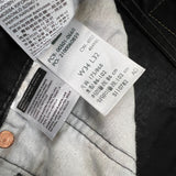 Levi's 501 Jeans Mens 34x30 Black Original Straight Leg Dark Wash Denim Pants