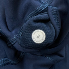 Lululemon Wunder Train High-Rise Crop 23" Womens Size 8 Blue Yoga Leggings