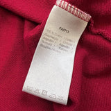 Lacoste Polo Shirt Mens Medium Red Embroidered Logo Classic Preppy Short Sleeve