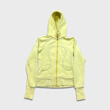 Lululemon Scuba Hoodie Womens Size 4 Yellow Full Zip Sports Hooded Sweater