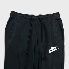 Nike Sportswear Sweatpants Mens Medium Black Swoosh Taper Leg Jogger