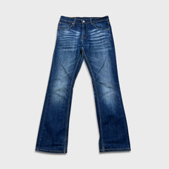 Levi's 527 Bootcut Jeans Mens 31x32 Blue Slim Fit Mid Rise Dark Wash Stretch Denim Pants