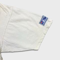 Vinatge 1993 Toronto Blue Jays T Shirt Mens Large White Back 2 Back Thrashed MLB Tee