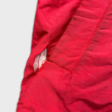 Vintage 90s Nautica Jacket Mens Large Red Full Zip Bomber Down Heavy Coat