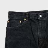 Levi's 517 Bootcut Jeans Mens 38x30 Black Dark Wash Red Tab Faded Denim Pants
