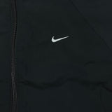 Vintage Y2K Nike Sportswear Jacket Mens Large Black Swoosh Full Zip Windbreaker Bomber